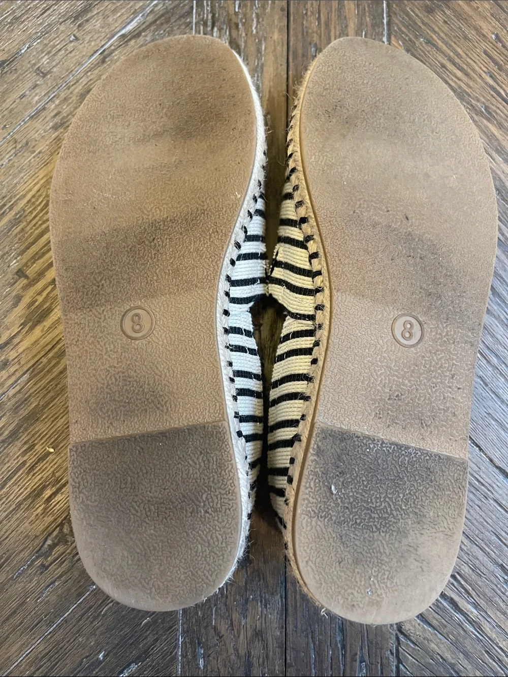 a new day Black and Cream Striped Espadrille Slip-On - Picture 6 of 6